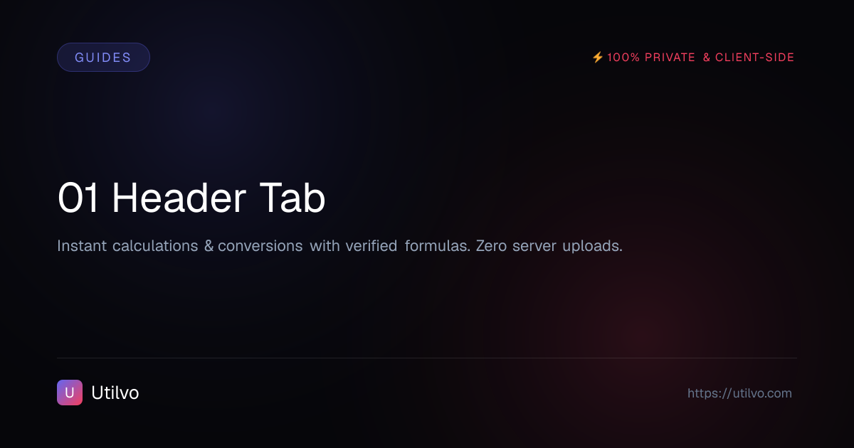 Header tab of the Header & Footer modal