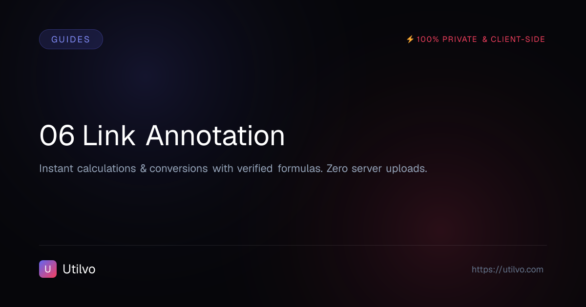 Link annotation hotspot pointing at a URL destination